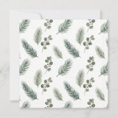 Minimal Christmas Pine Pattern, Scandi Style カード (正面)
