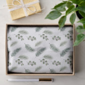 Minimal Christmas Pine Pattern, Scandi Style 薄葉紙 (ギフト)
