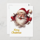 Minimal Christmas Postcard | Line Art | KalirARTS ポストカード (正面/裏面)