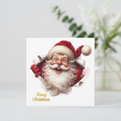 Minimal Christmas Postcard | Line Art Tree | Kalir カード (スタンド正面)