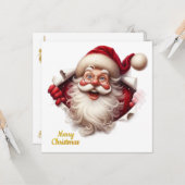 Minimal Christmas Postcard | Line Art Tree | Kalir カード (正面/裏面インサイチュ)