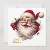 Minimal Christmas Postcard | Line Art Tree | Kalir カード (正面)