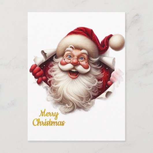 Minimal Christmas Postcard | Line Art Tree | Kalir ポストカード (正面)