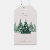 Minimal Christmas Tree Gift Tag ギフトタグ (正面)