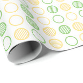 Minimal Circle Grid Pattern ラッピングペーパー (ロールコーナー)