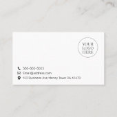 Minimal Classic Business  名刺 (裏面)