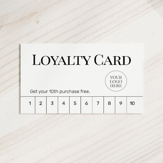 Minimal Classic Business Flat Loyalty Card ロイヤリティカード