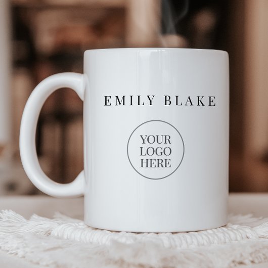 Minimal Classic Business  Mug With Logo コーヒーマグカップ