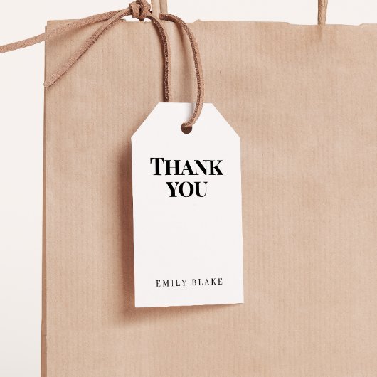 Minimal Classic Business Thank You Hang Tag ギフトタグ
