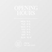 Minimal Classic Business  Window Cling ウィンドウサイン (シート)