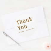 Minimal Classic Personalized Round Thank You Gift  ラウンドシール (封筒)