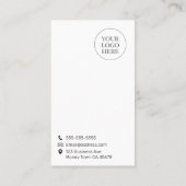 Minimal Classic Vertical Business Card 名刺 (裏面)