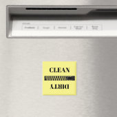 Minimal Clean Dirty Zipper Dishwasher Magnet マグネット (インサイチュ (食洗機))
