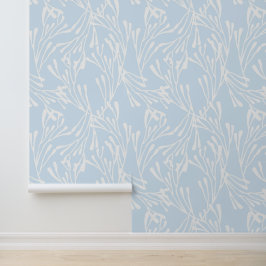 Minimal Coastal Coral in Light Blue 壁紙