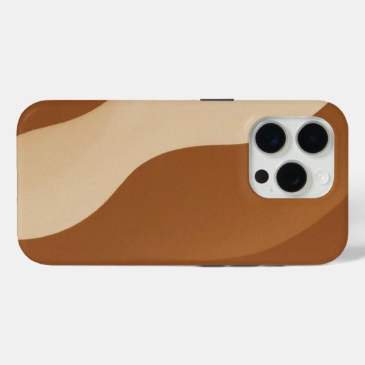 "Minimal Coffee & Mocha Tone Phone Case Trendy Case-Mate iPhoneケース (裏面 (横))