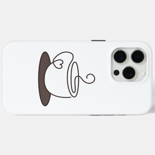 Minimal Coffee Phone Case Case-Mate iPhoneケース (裏面 (横))