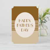 Minimal Coffee Striped DIY Photo Father's Day カード (スタンド正面)