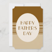 Minimal Coffee Striped DIY Photo Father's Day カード (正面)