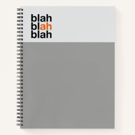 Minimal Color Block Notebook – Blah Blah Blah ノートブック