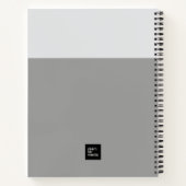 Minimal Color Block Notebook – Blah Blah Blah ノートブック (裏面)