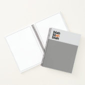 Minimal Color Block Notebook – Blah Blah Blah ノートブック (内部)