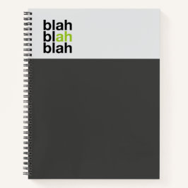 Minimal Color Block Notebook – Blah Blah Blah ノートブック