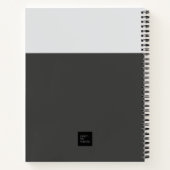Minimal Color Block Notebook – Blah Blah Blah ノートブック (裏面)