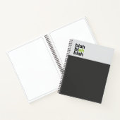 Minimal Color Block Notebook – Blah Blah Blah ノートブック (内部)