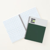 Minimal Color Block Notebook – Blah Blah Blah ノートブック (内部)