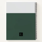 Minimal Color Block Notebook – Blah Blah Blah ノートブック (裏面)