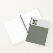 Minimal Color Block Notebook – Blah Blah Blah ノートブック (内部)