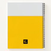 Minimal Color Block Notebook – Blah Blah Blah ノートブック (裏面)