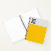 Minimal Color Block Notebook – Blah Blah Blah ノートブック (内部)