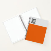 Minimal Color Block Notebook – Blah Blah Blah ノートブック (内部)