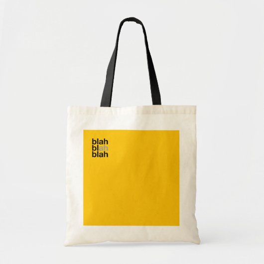 Minimal Color Block Tote Bag – Blah Blah Blah トートバッグ (正面)