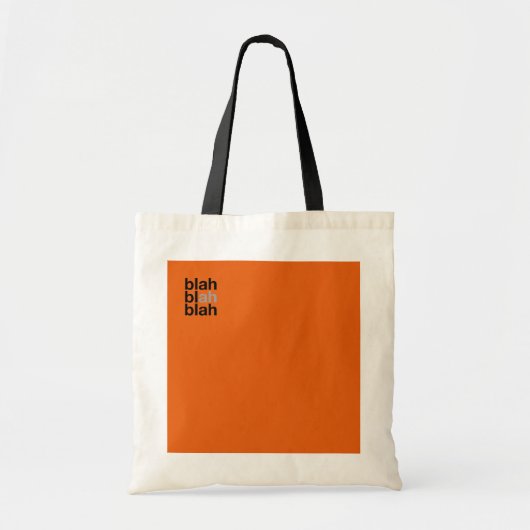 Minimal Color Block Tote Bag – Blah Blah Blah トートバッグ (正面)