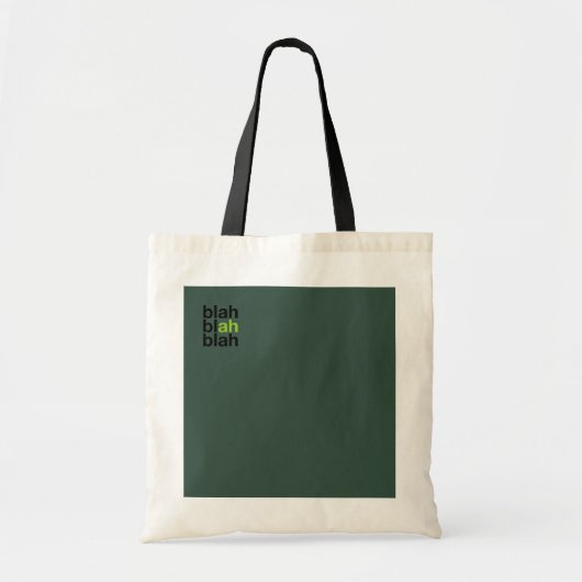 Minimal Color Block Tote Bag – Blah Blah Blah トートバッグ (正面)