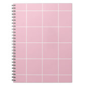 Minimal Color Grid Check Pattern ノートブック (正面)