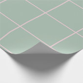 Minimal Color Grid Check Pattern ラッピングペーパー (角)