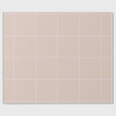 Minimal Color Grid Check Pattern ラッピングペーパー (フラット)