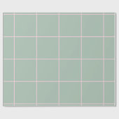 Minimal Color Grid Check Pattern ラッピングペーパー (フラット)