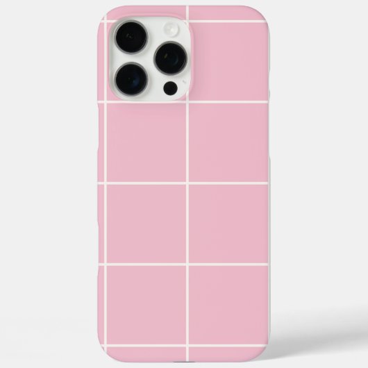 Minimal Color Grid Check Pattern Case-Mate iPhoneケース (裏面)