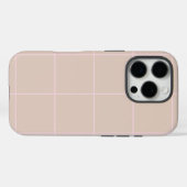Minimal Color Grid Check Pattern Case-Mate iPhoneケース (裏面 (横))