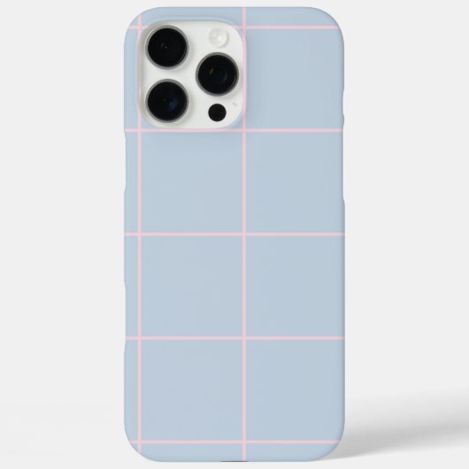 Minimal Color Grid Check Pattern Case-Mate iPhoneケース (裏面)