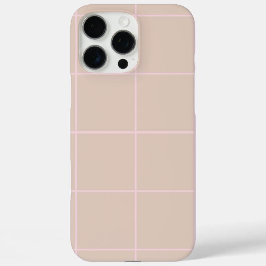 Minimal Color Grid Check Pattern Case-Mate iPhoneケース (裏面)