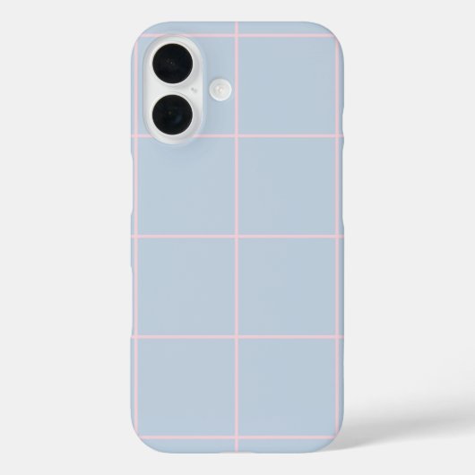 Minimal Color Grid Check Pattern Case-Mate iPhoneケース (裏面)
