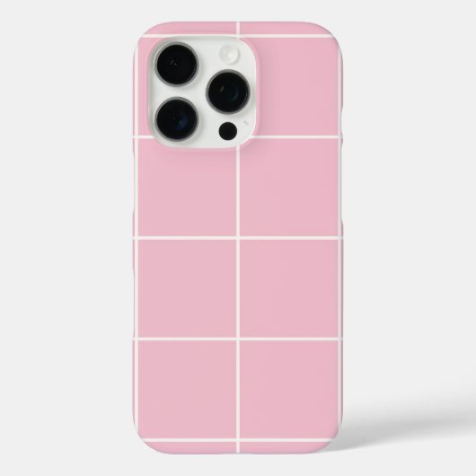 Minimal Color Grid Check Pattern Case-Mate iPhoneケース (裏面)