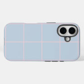 Minimal Color Grid Check Pattern Case-Mate iPhoneケース (裏面 (横))