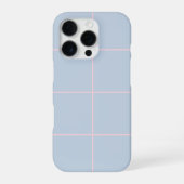 Minimal Color Grid Check Pattern iPhoneケース (裏面)