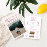Minimal Color Palette Photo Groomsman Info Card 招待状<br><div class="desc">Designed to coordinate with for the «Bright» Wedding Invitation Collection. To change details,  click «Details». To move the text or change the size,  font,  or color,  click «Edit using Design Tool». View the collection link on this page to see all of the matching items in this beautiful design.</div>